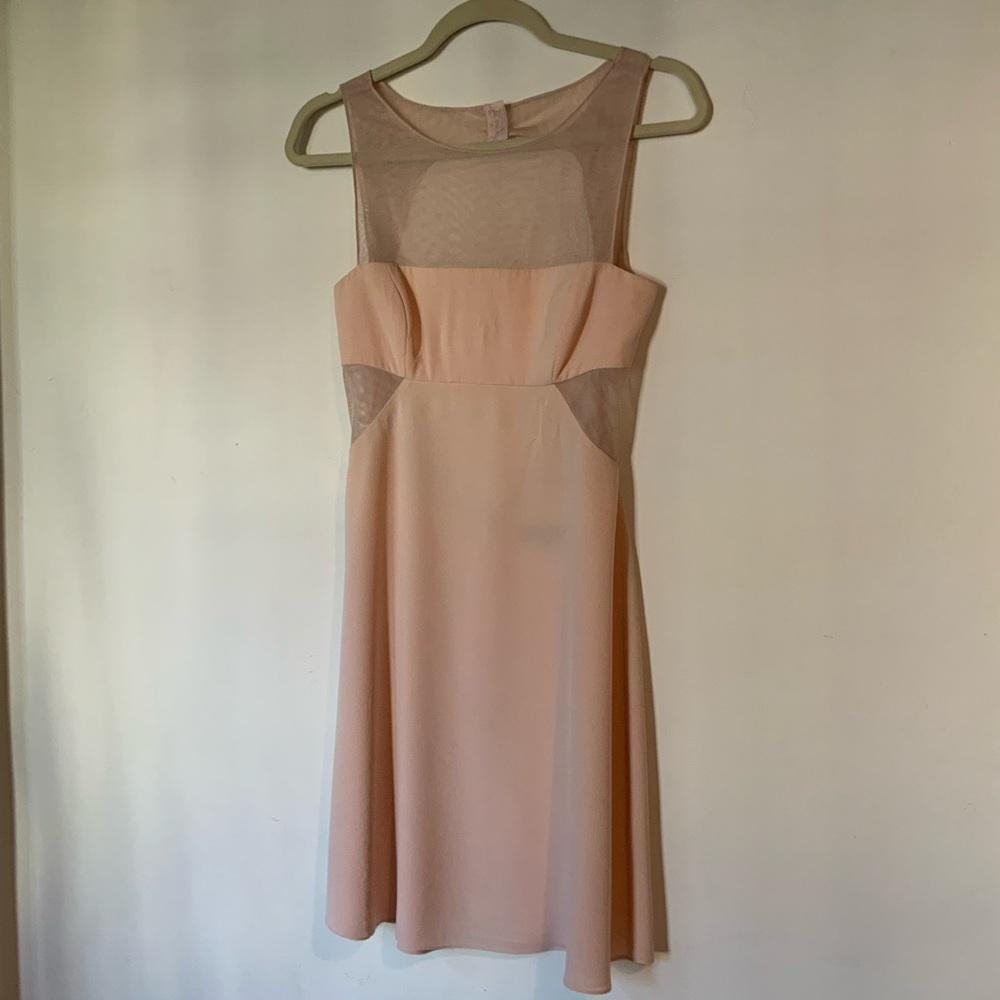 Vintage fairy tale pink mesh dress